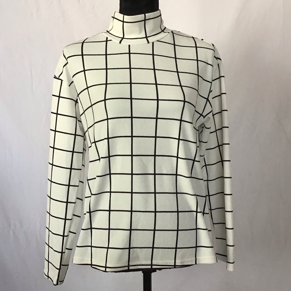 SHEIN Grid Top